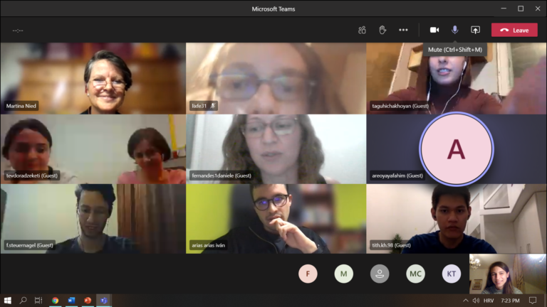 First virtual meeting of the Herbert Ernst Wiegand cohort